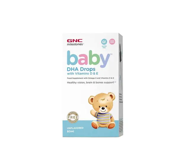 Baby Dha Drops Vitamina D si E, 60ml - GNC