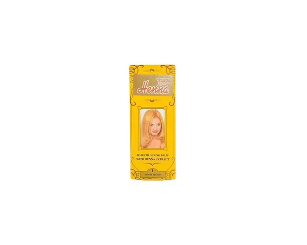 Balsam colorant pentru par nr. 1, nuanta blond auriu, 75g - Henna