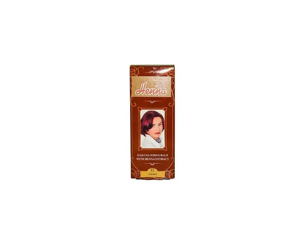Balsam colorant pentru par nr. 12, nuanta cherry, 75g - Henna Sonia