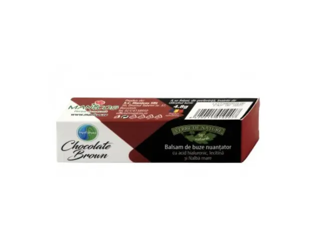 Balsam de buze nuantator Hyal&apos;thaea Chocolate Brown, 4.8g - Manicos