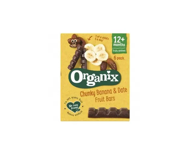 Batoane din curmale si banane Goodies, +12 luni, eco-bio, 6buc -