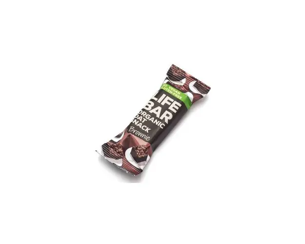 Baton de ovaz brownie fara gluten, eco-bio 40g, Lifebar