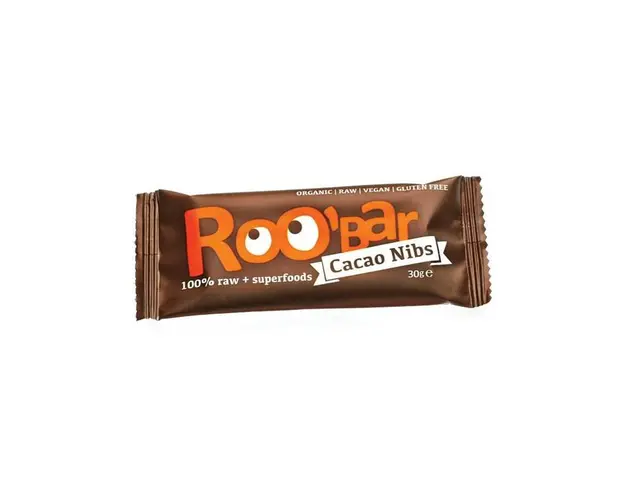 BATON RAW BIO CU MIEZ DE CACAO SI MIGDALE 30g ROO BAR