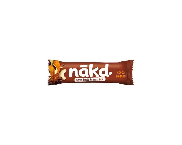 Baton Raw - cacao si portocale, fara gluten, 35g, Nakd