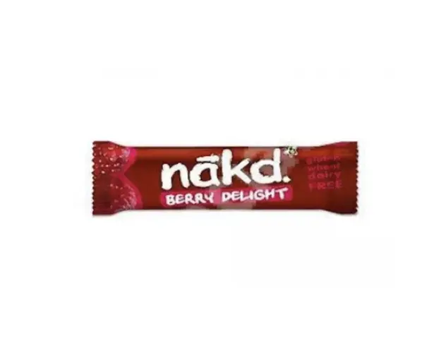 Baton Raw vegan cu zmeura, fara gluten, 35g - Nakd