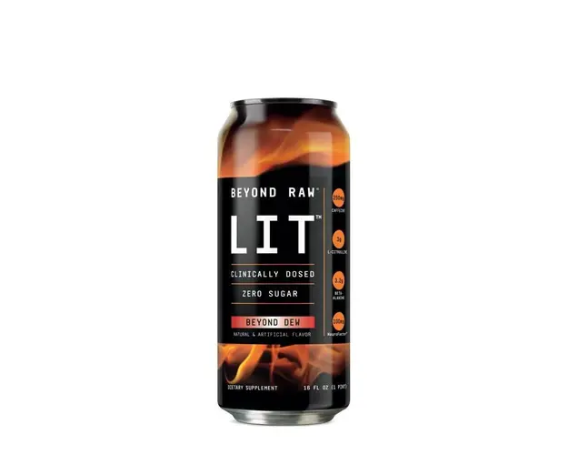 Beyond raw lit on the go beyond dew, bautura pre-workout rtd, 473ml
