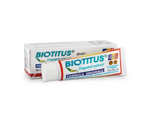 BIOTITUS UNGUENT NATURAL original adjuvant pentru plaga, 50ml,