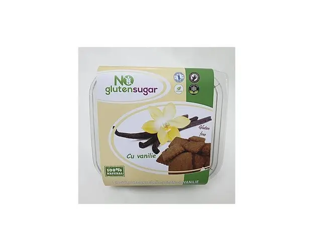 BISCUITI CU VANILIE FARA GLUTEN SI FARA ZAHAR 150g  NO GLUTENSUGAR