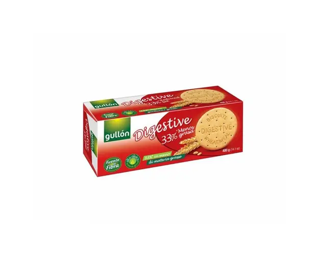 Biscuiti digestivi cu 33% grasimi reduse, 400g - Gullon