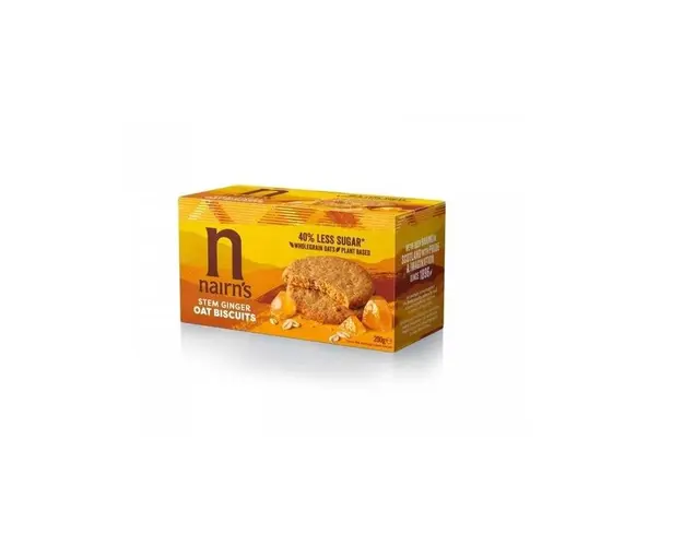 Biscuiti din ovaz integral cu ghimbir, 200g - Nairn&apos;s