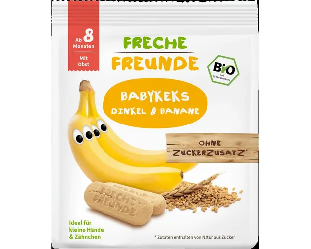 Biscuiti din spelta cu banane, eco-bio, 100g - Erdbar