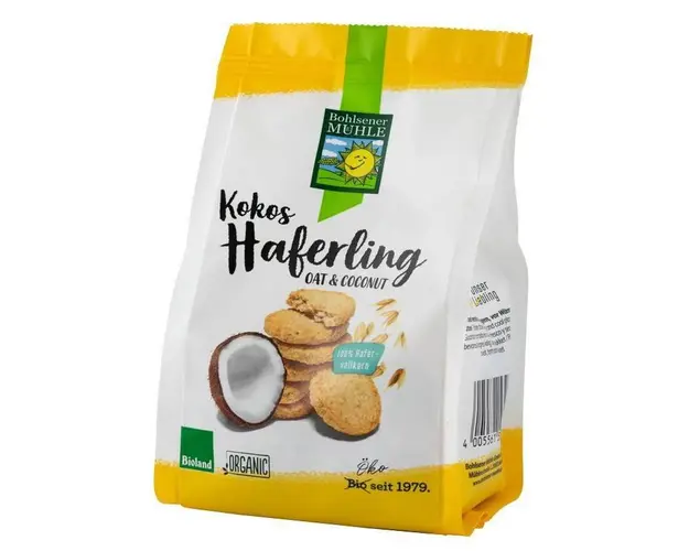 Biscuiti Eco-Bio Haferling - din ovaz cu fulgi de cocos, 125g
