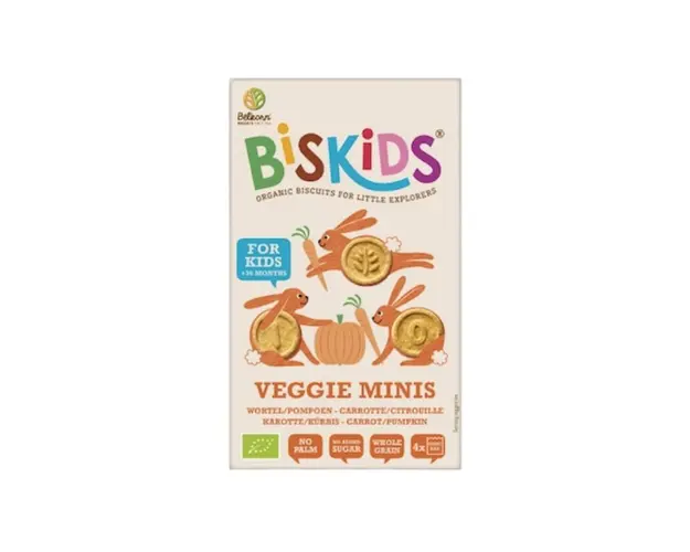 Biscuiti vegan cu morcovi si dovleac fara zahar, eco-bio, 120g -