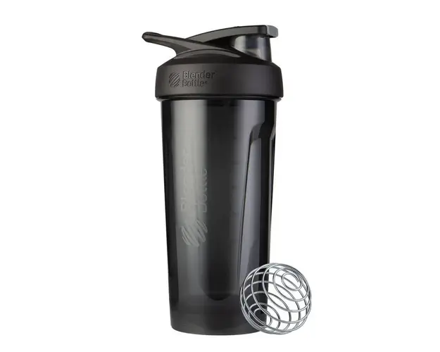 Blender Bottle Shaker Strada Tritan Negru, 800 ml, GNC