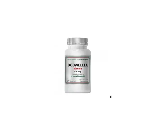 BOSWELLIA TAMAIE, 500 mg, Sustine functia mentala, 30cps - COSMO
