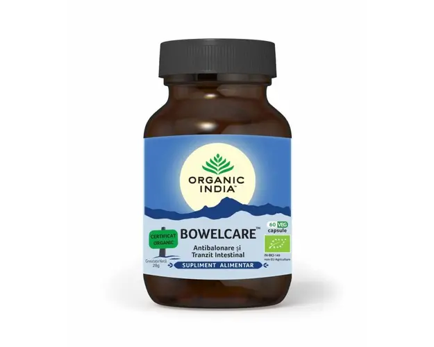 Bowelcare - balonare si tranzit intestinal - 60cps veg - ORGANIC INDIA