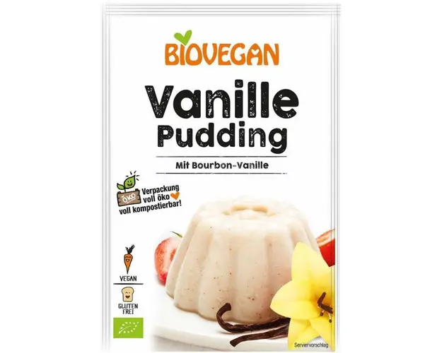 Budinca de vanilie bio 31g - Biovegan