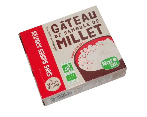 Budinca din gris de mei, fara zahar, eco-bio, 168 g, Nat-ali
