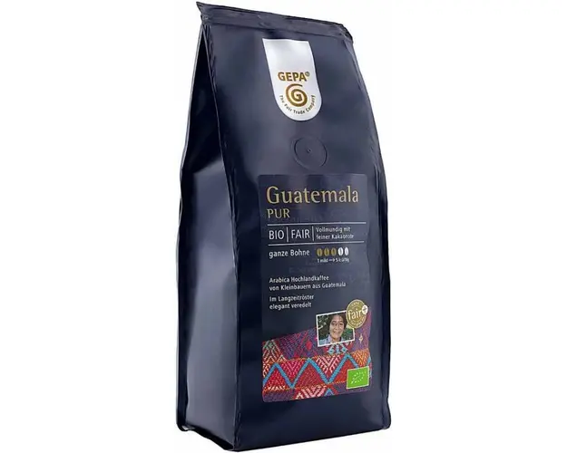 Cafea boabe Guatemala Pur, eco-bio, 250 g, Faritrade - Gepa