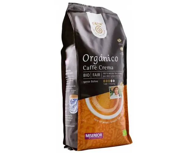 Cafea Organico boabe, Caffe crema, eco-bio, 500 g, Gepa