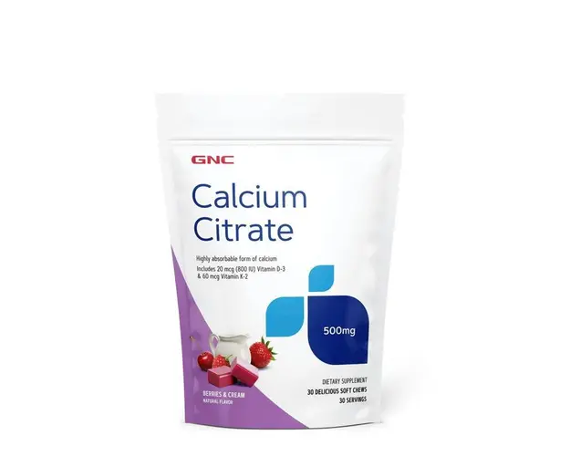 Calciu Citrat Caramele Cu Aroma Naturala De Fructe De Padure Si