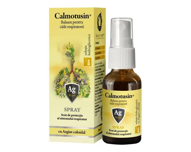 Calmotusin spray cu Argint coloidal - 20ml Dacia Plant