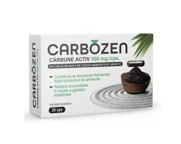 Carbozen carbune activ 500mg - Rotta Natura