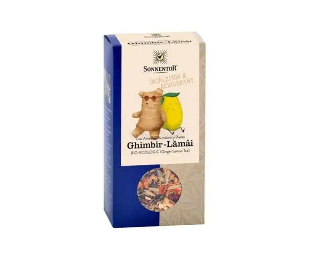 Ceai de Ghimbir si Lamaie, eco-bio, vrac 80g, Sonnentor