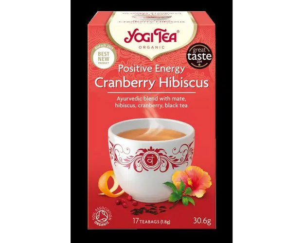 CEAI ENERGIE POZITIVA MERISOR SI HIBISCUS 17pl ECO-BIO - Yogi Tea