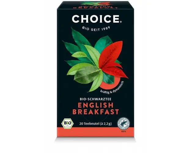 Ceai negru English Breakfast Eco-Bio 20 pliculete - Choice