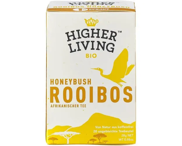 Ceai Rooibos Honeybush, eco-bio, 20 plicuri, Higher Living