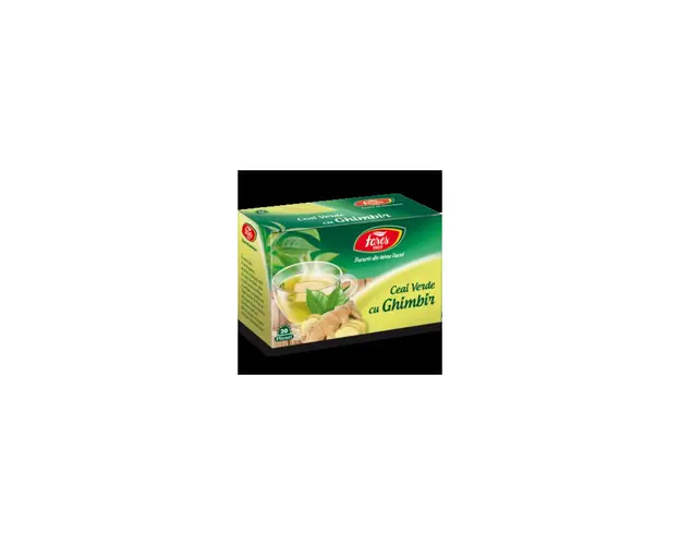 Ceai verde cu ghimbir 20pl, Fares
