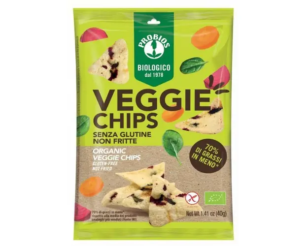 CHIPSURI DE CARTOFI CU LEGUME, fara gluten, eco-bio, 40g, Probios