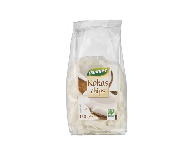 Chipsuri de cocos, eco-bio, 150g - Dennree