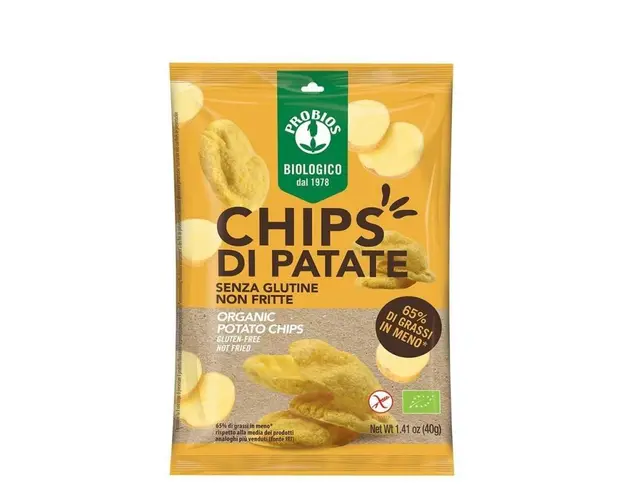 Chipsuri din cartofi fara gluten, 40g - PROBIOS