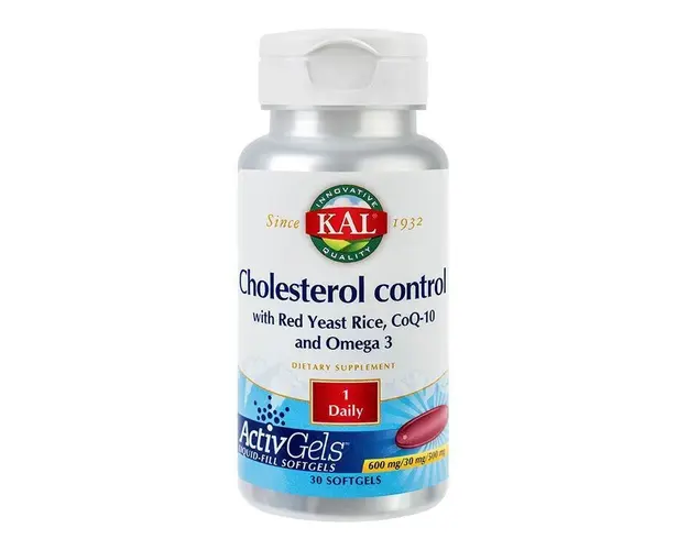 Cholesterol Control RedYeastRice CoQ10 30 caps moi - KAL - Secom