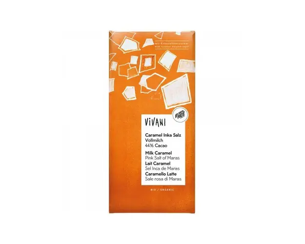 Ciocolata cu caramel sarat si zahar din flori de cocos, eco-bio, 80g
