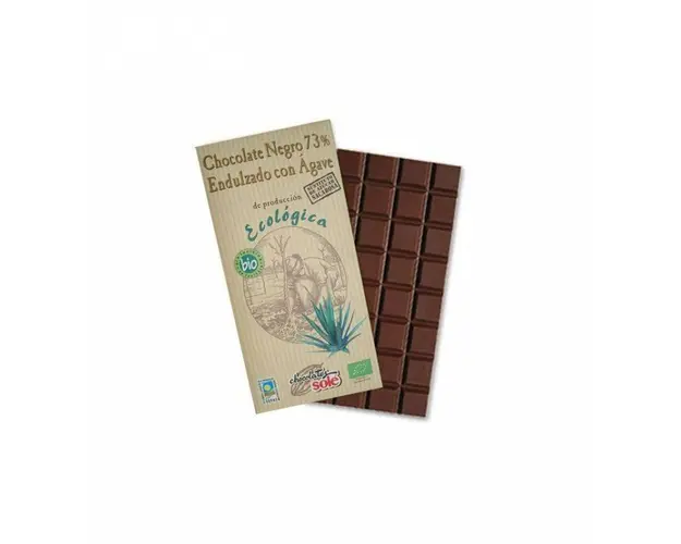 CIOCOLATA NEAGRA 73% CACAO BIO CU SIROP DE AGAVE 100g - Sole