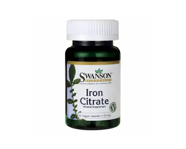 Citratul de Fier, 25mg, 60cps - Swanson