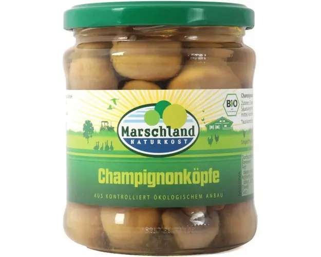 Ciuperci Champignons, eco-bio, 330g - Marschland Naturkost