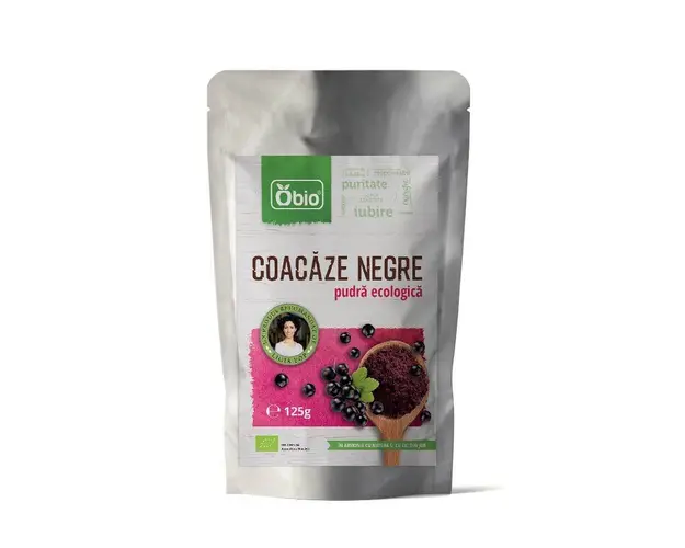 Coacaze negre pudra eco-bio 125g - Obio