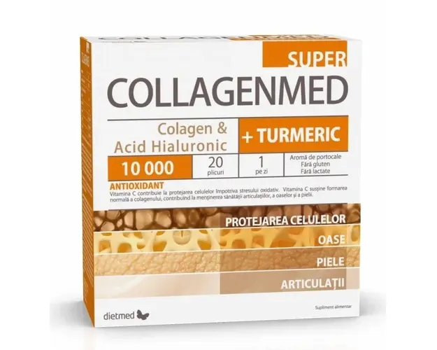 CollagenMed Super 10000 + Turmeric, 12,5 g, 20 plicuri,