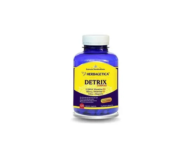 Complex natural vitamina D3 + K2 + Calciu + Magneziu, 60 si 120