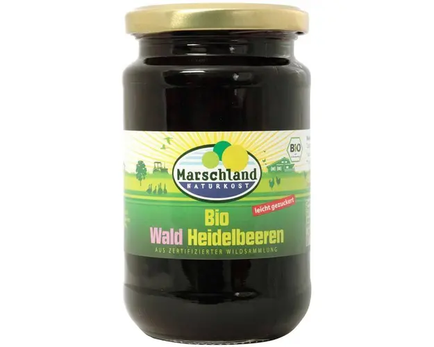 Compot de afine de padure, eco-bio, 340g - Marschland Naturkost