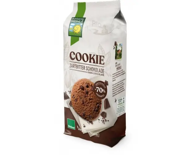 Cookies cu ciocolata, eco - bio, 175 g, Bohlsener Muehle