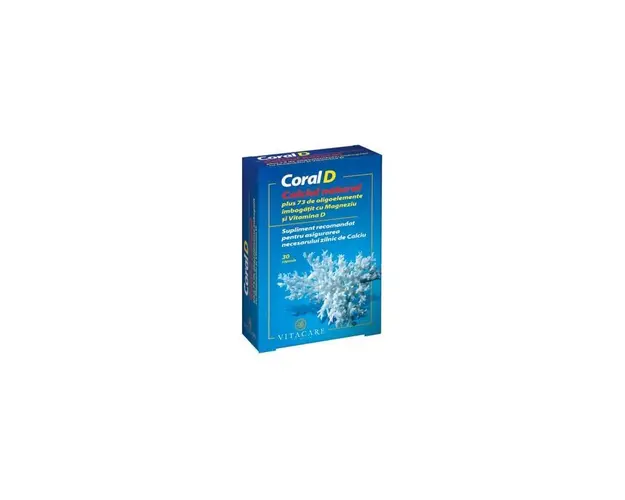 Coral D 30cps - calciu organic - Vitacare