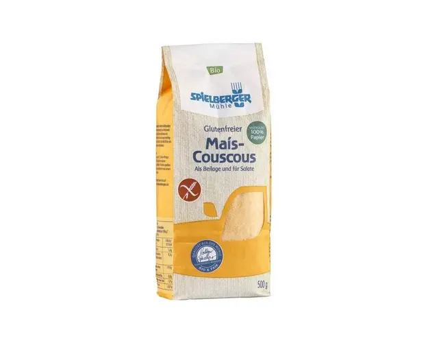 Cous cous din porumb, fara gluten, eco-bio, 500g - Spielberger