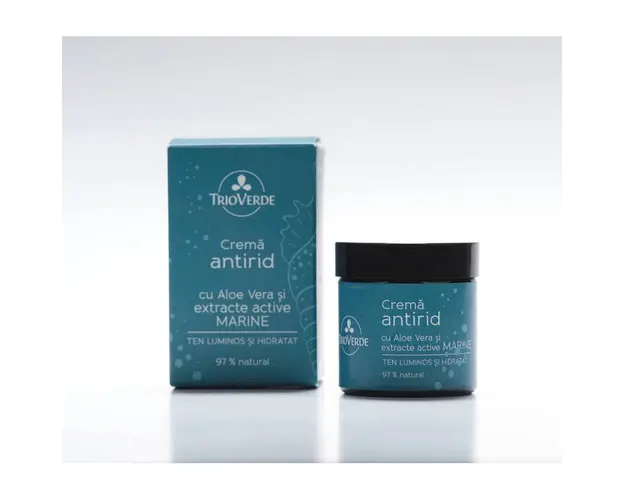 Crema Antirid cu Aloe Vera si Extracte Marine, 60ml - Trio Verde