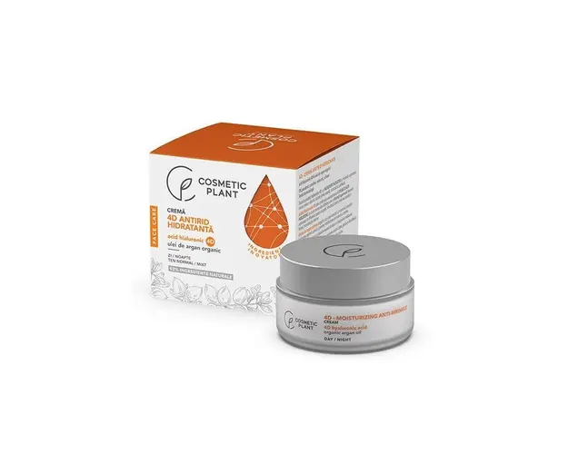 Crema antirid hidratanta cu acid hialuronic 4D si ulei de argan