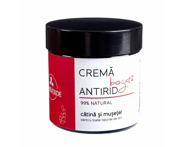 Crema bogata antirid cu catina si musetel, 50ml - Trio Verde
